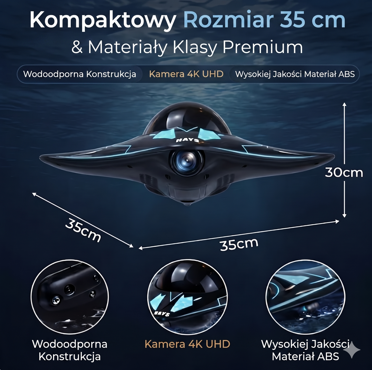 Nurkuś - wodny Dron RC Luvia