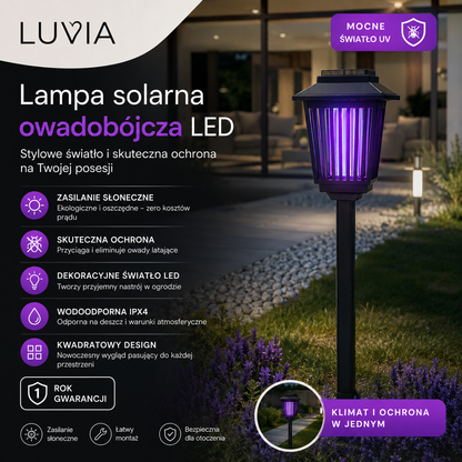 Luvia - Solarna Lampa na Komary i Owady