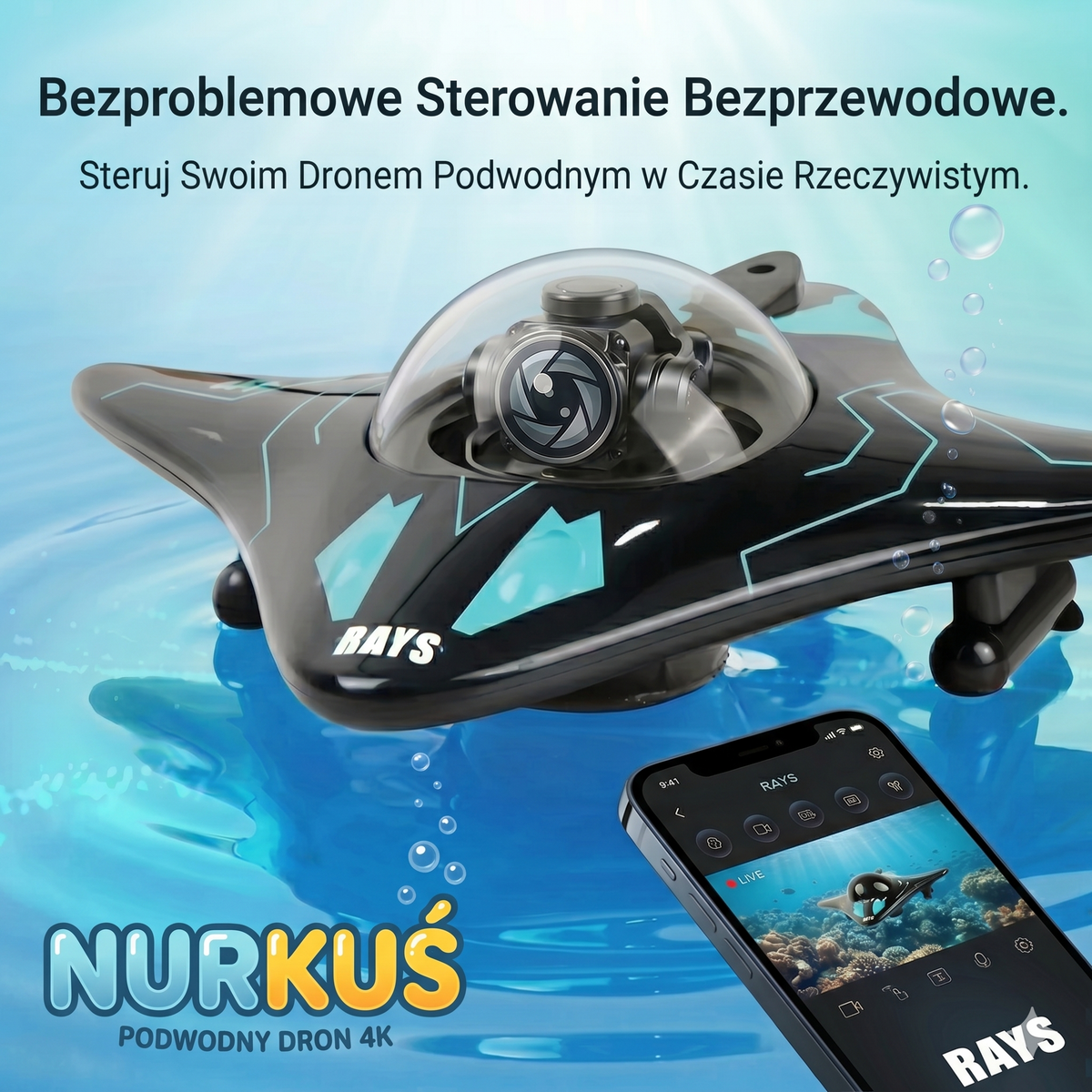 Nurkuś - wodny Dron RC Luvia