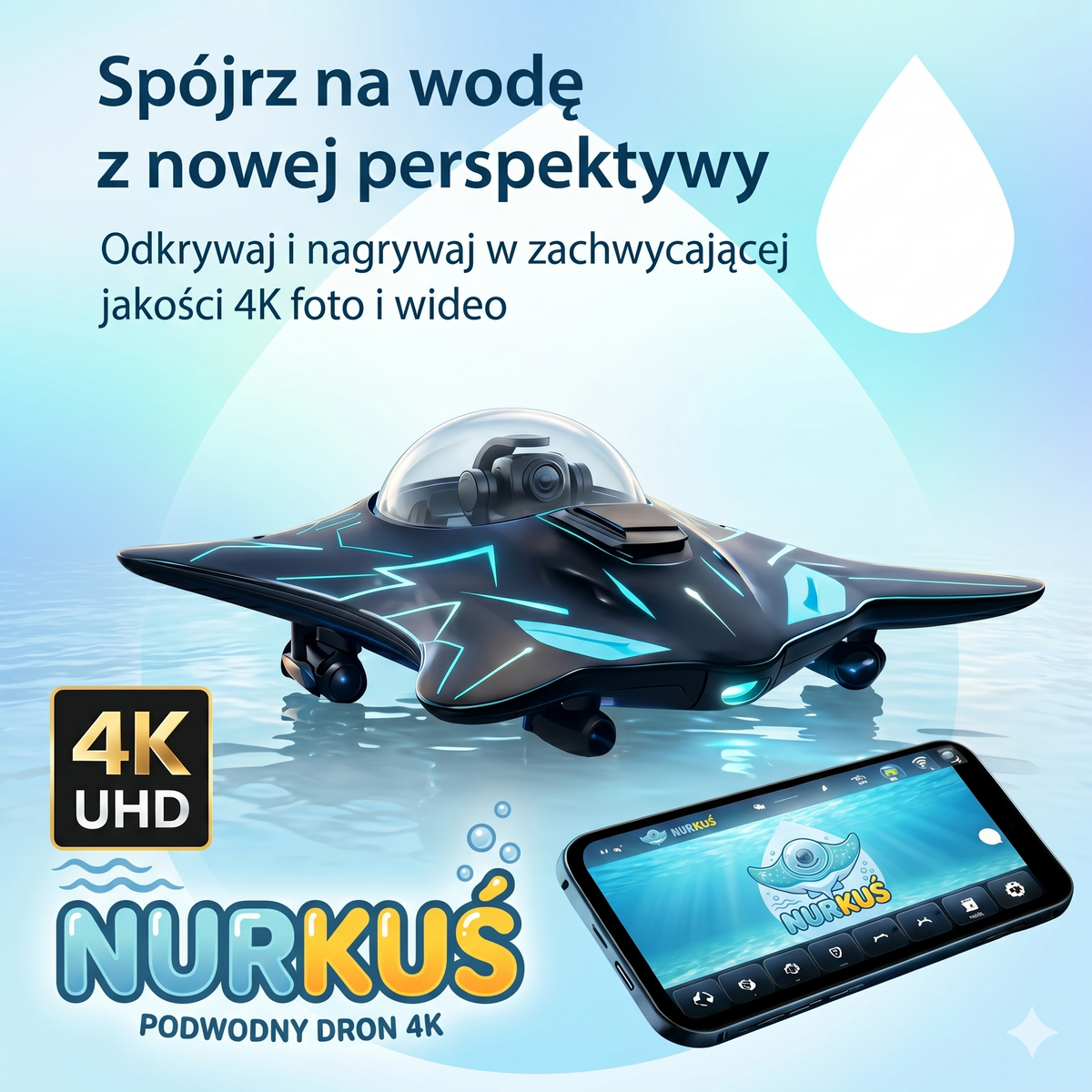 Nurkuś - wodny Dron RC Luvia